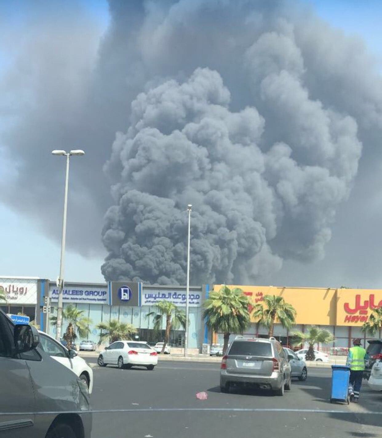 السعودية إصابة 5 في حريق محطة قطار الحرمين صور جريدة الشروق التونسية