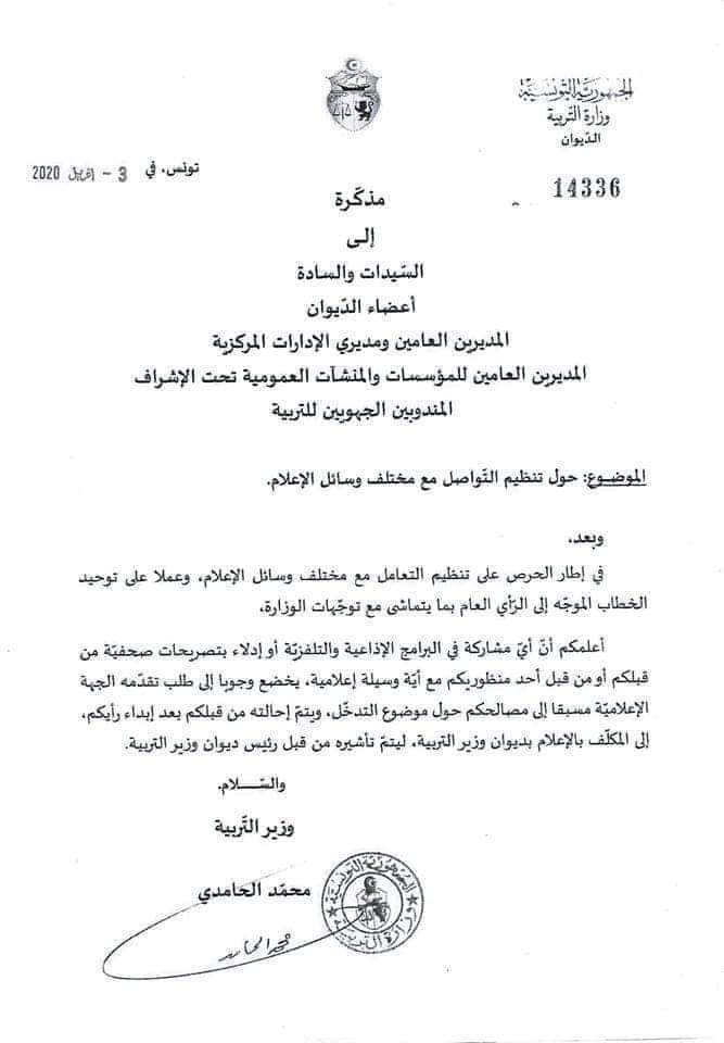 المذكرة